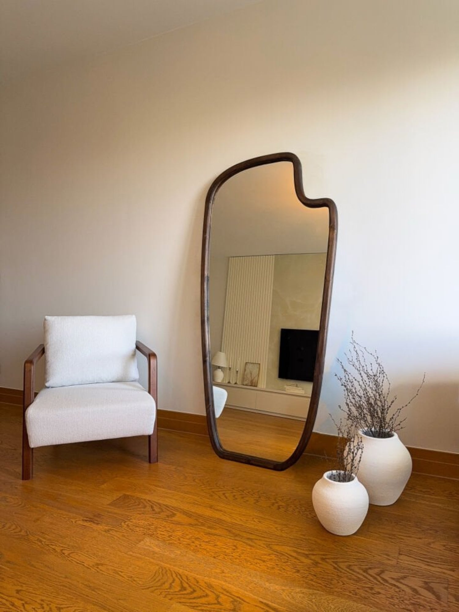 Lunvi – Organischer Holzspiegel 180x80 cm