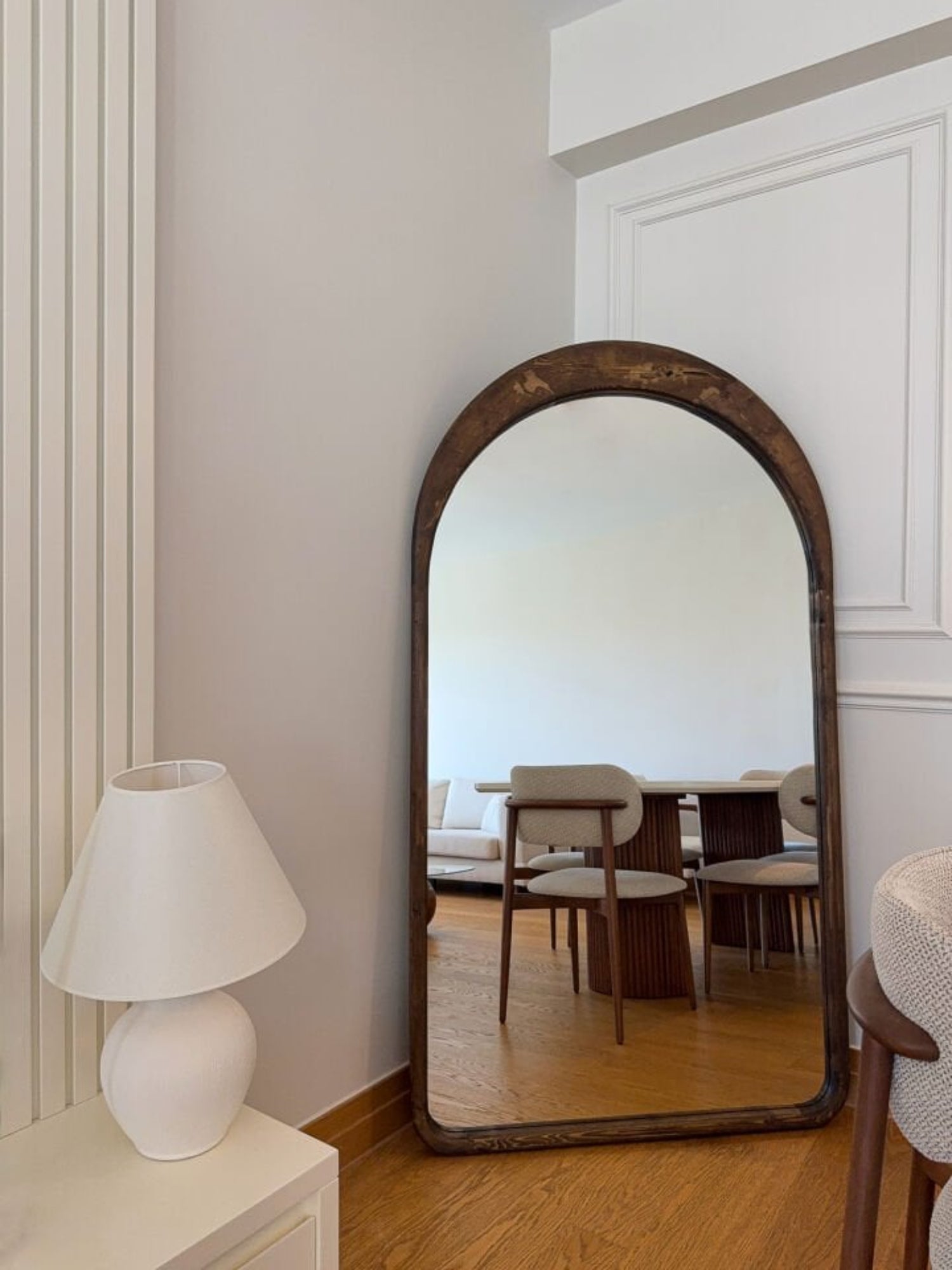 Linéa – Ovaler Holzspiegel 180x100 cm