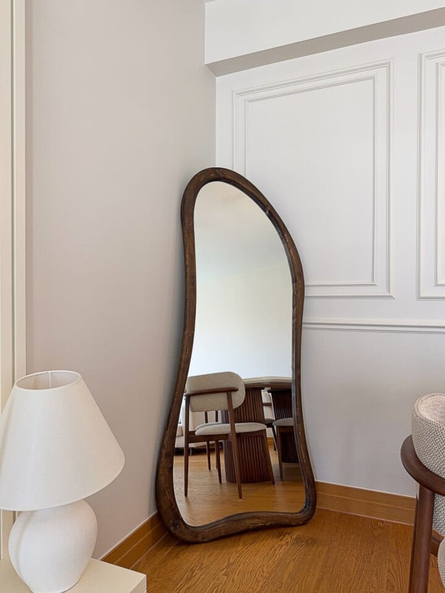 Liora – Organischer Holzspiegel 180x80 cm