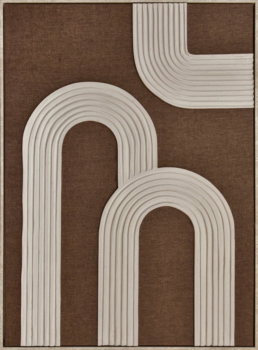 3D-Wanddekoration 83x123cm braun