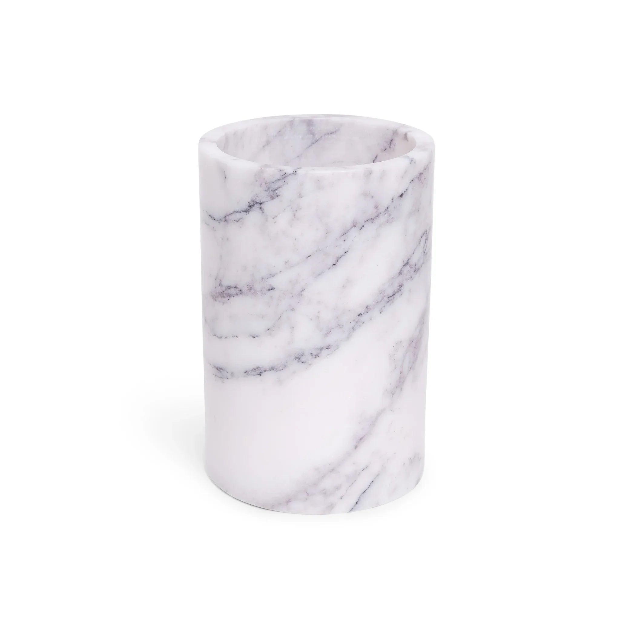 Marmorvase/Weinkühler weiß Ø12x18cm