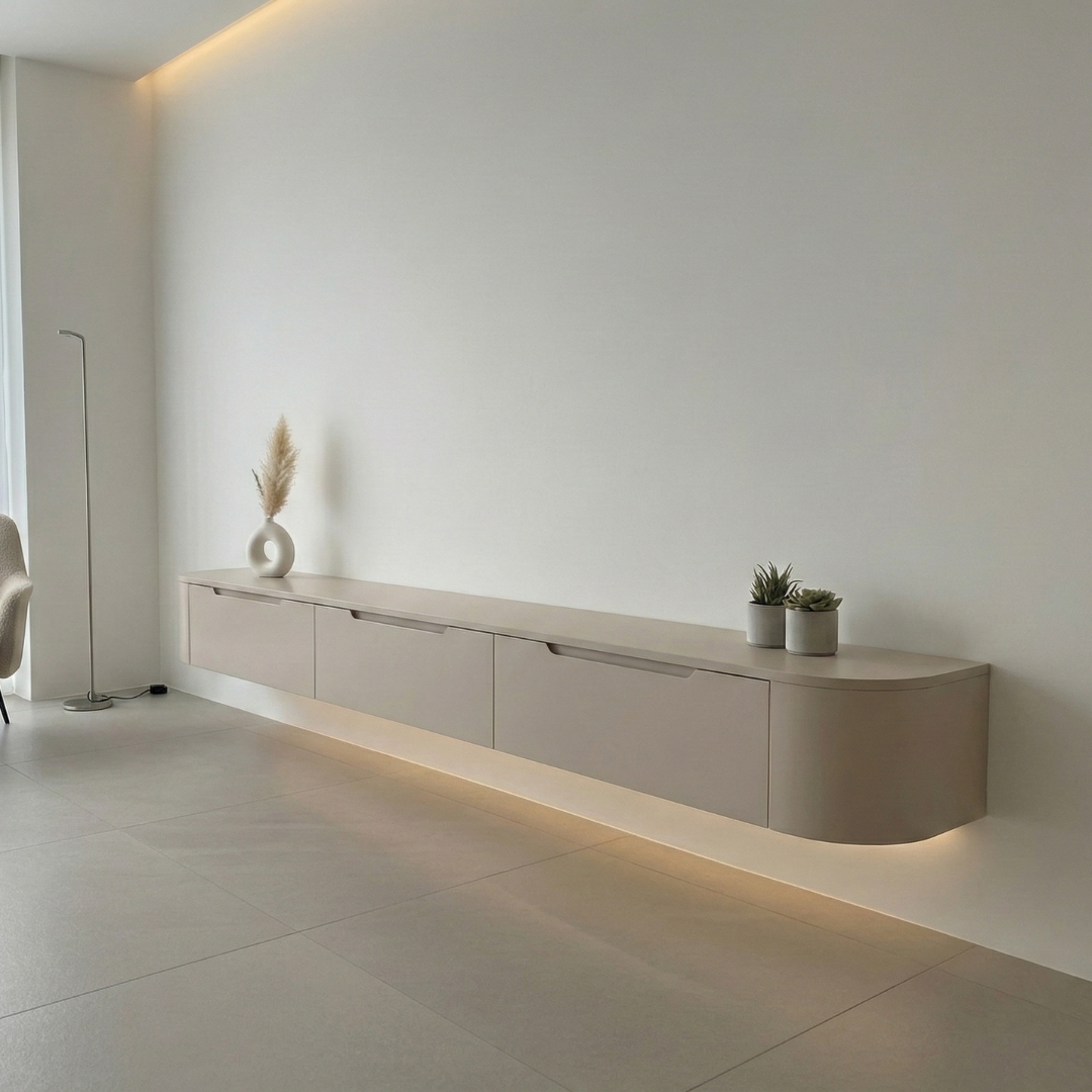 Miyoko Japandi TV-Lowboard Taupe L240CM x D32CM x H28CM