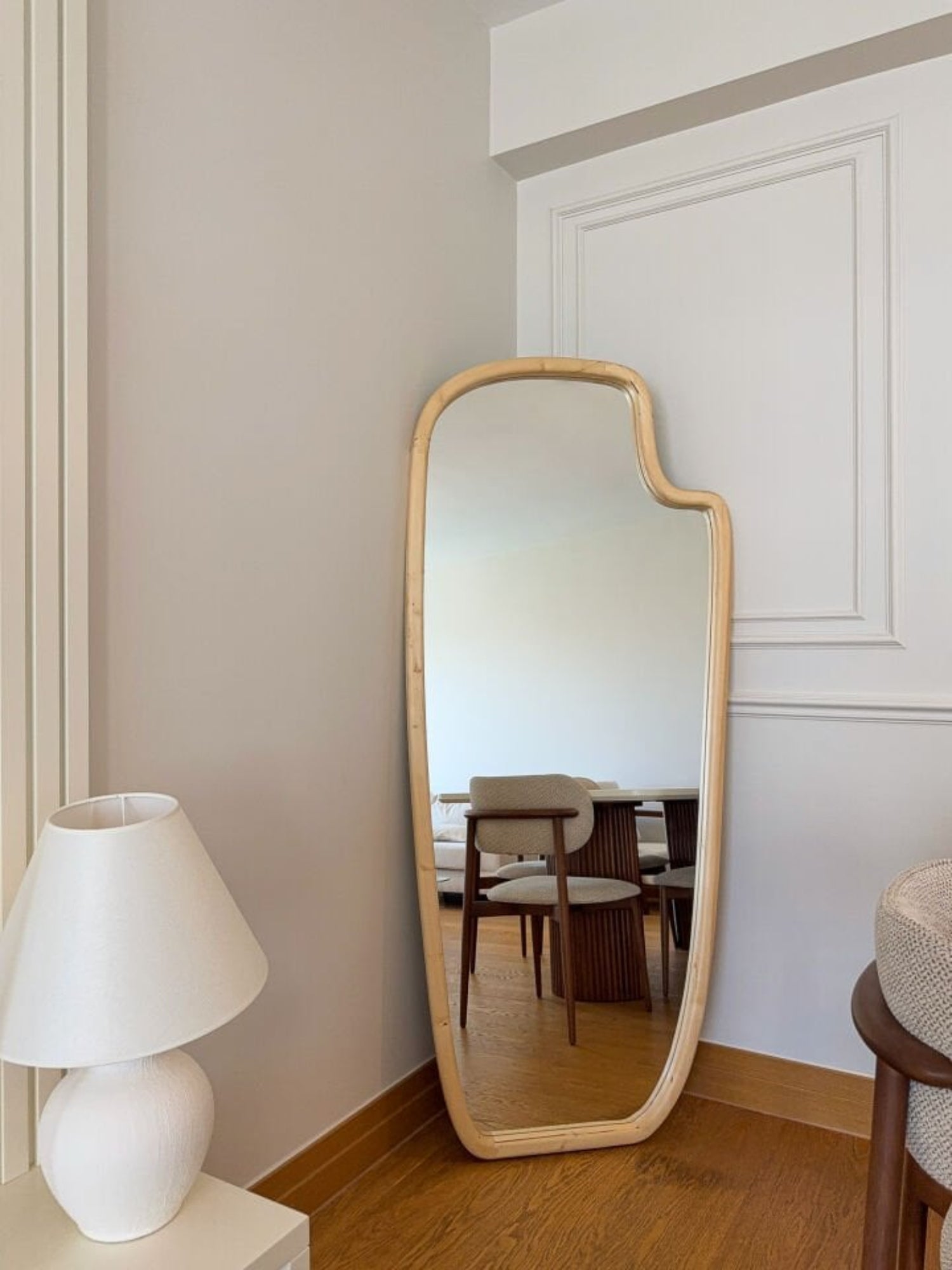 Lene – Organischer Holzspiegel 180x80 cm