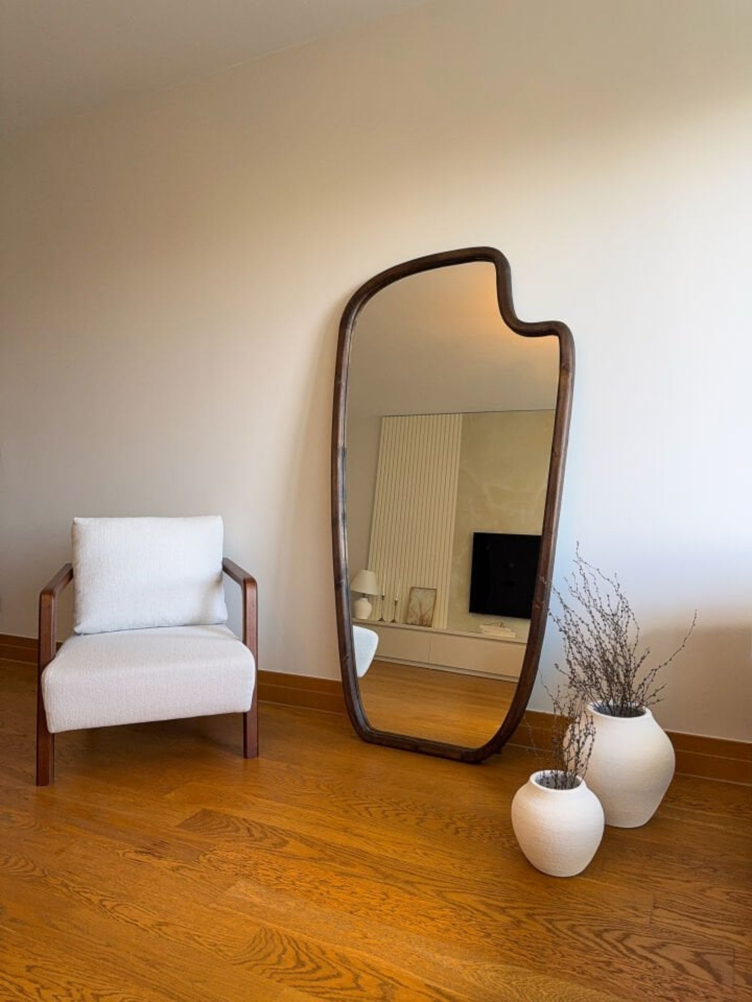 Lunor – Organischer Holzspiegel 180x100 cm