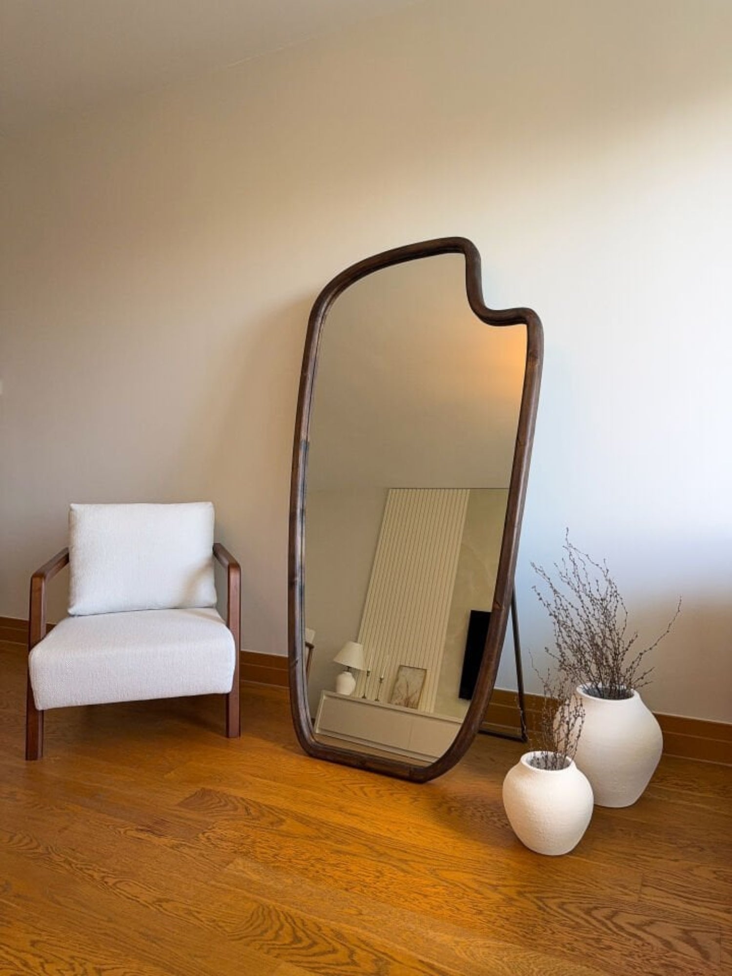 Lunor – Organischer Holzspiegel 180x100 cm