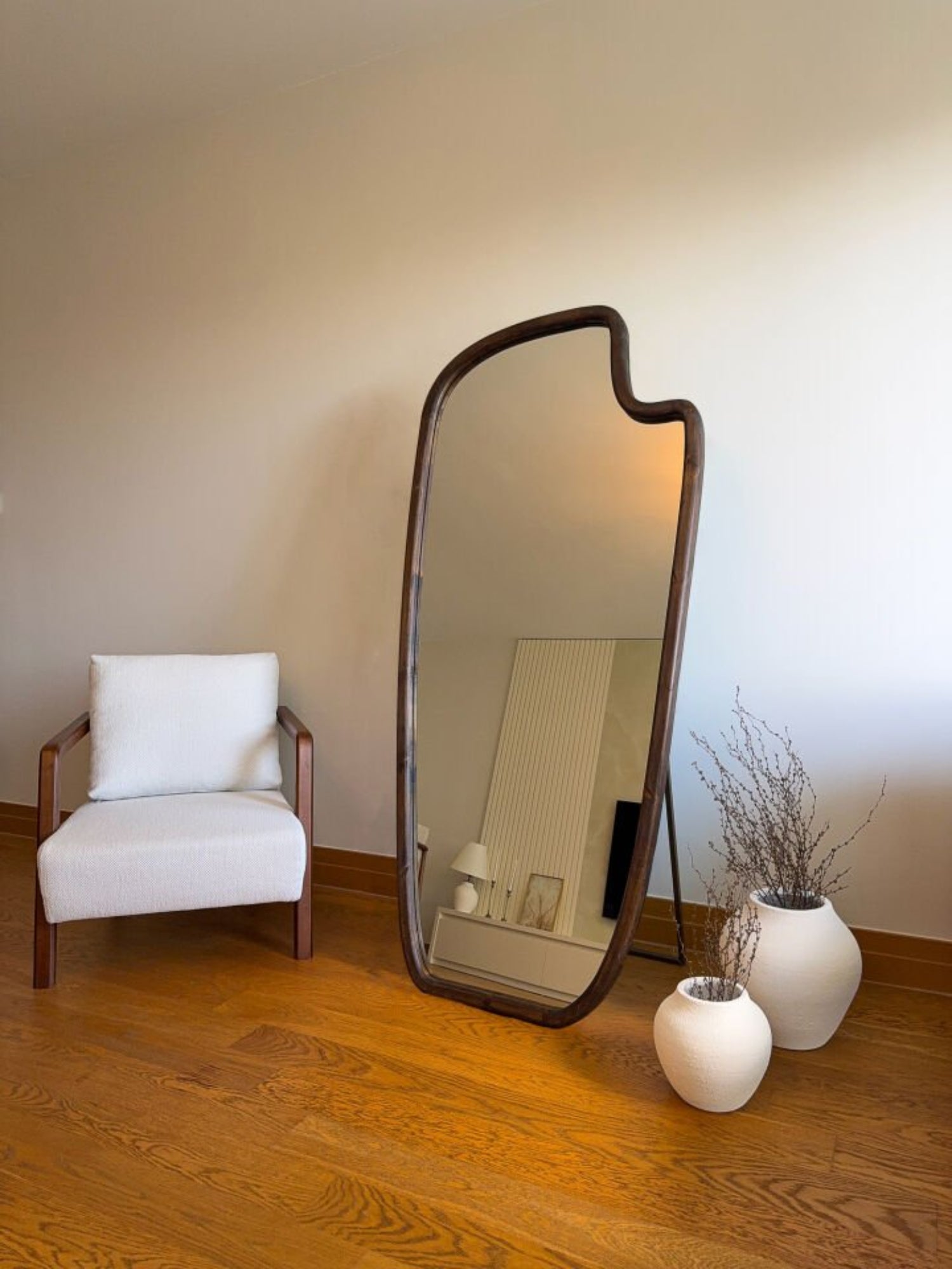 Lunvi – Organischer Holzspiegel 180x80 cm