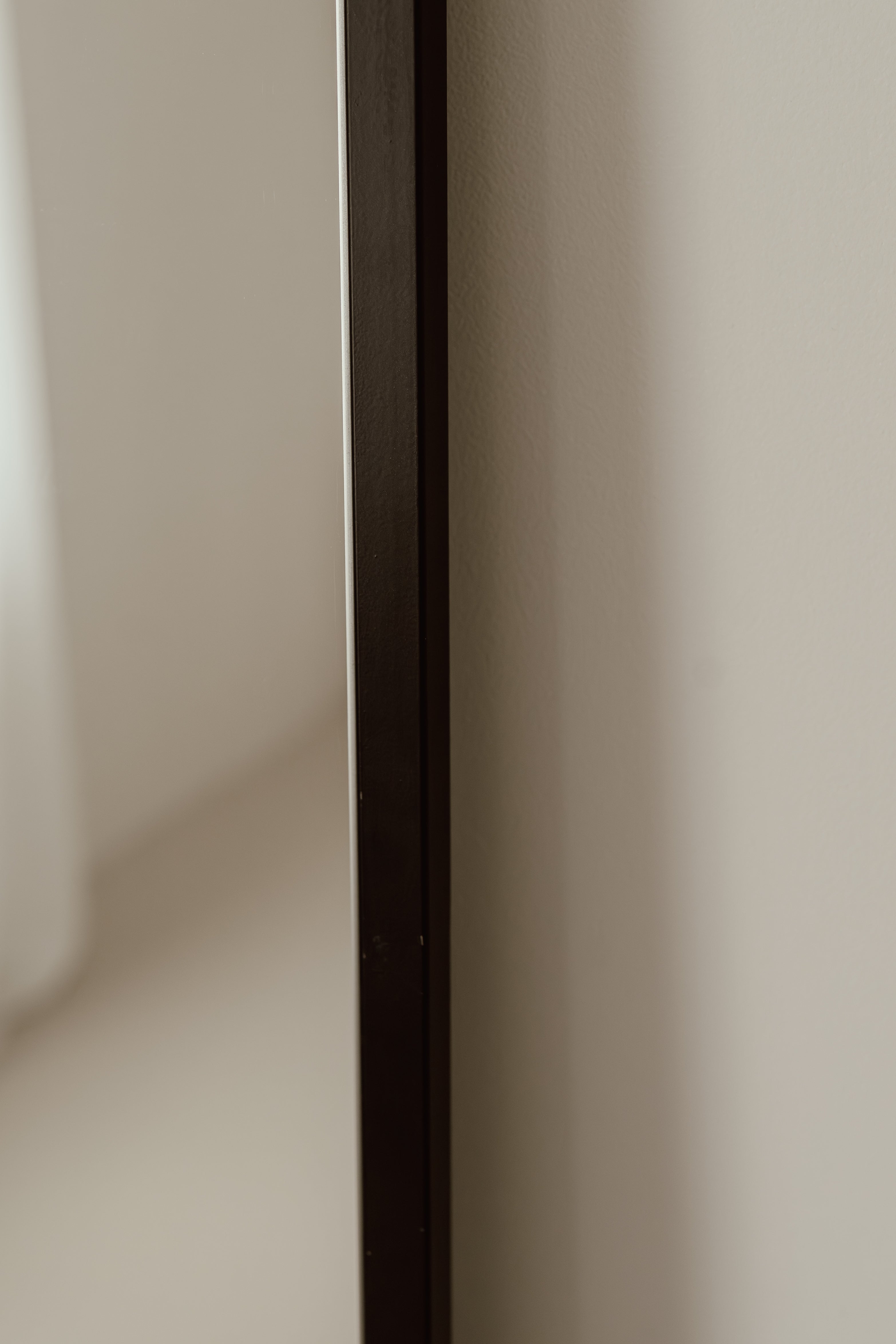 Großer Standspiegel, rechteckig, 180 x 100 cm, Schwarz